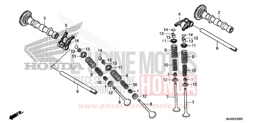 ARBRE A CAMES/SOUPAPE CBR500RAJ de 2018